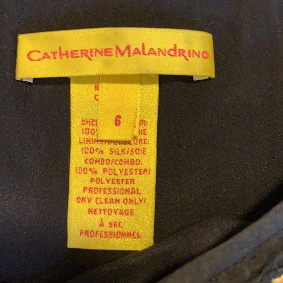 Catherine Malandrino multi colored silk dress sz 6 - Picture 3 of 4